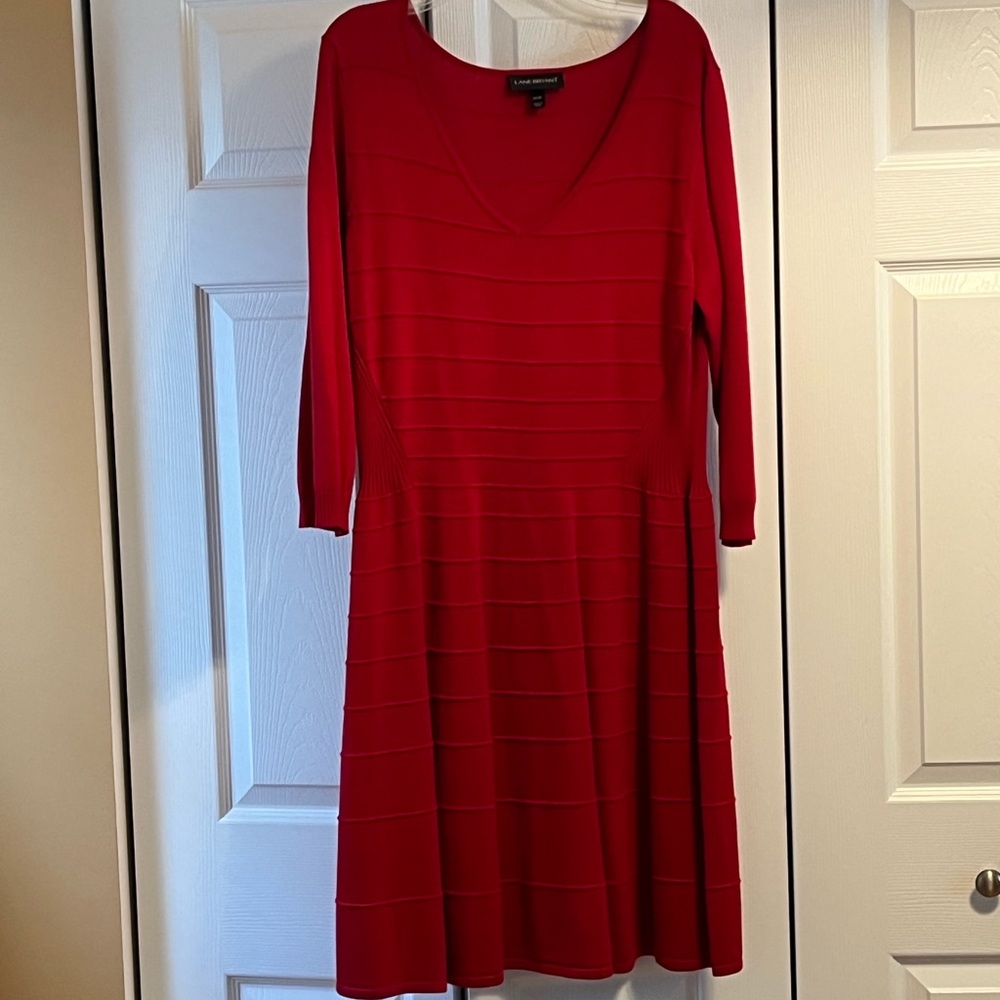Lane Bryant women’s red sweater dress - 14/16